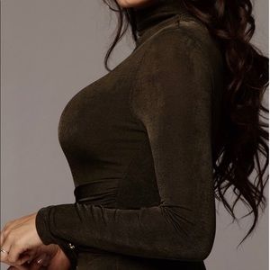 JLUXLABLE Olive Grace Ruched Midi Dress